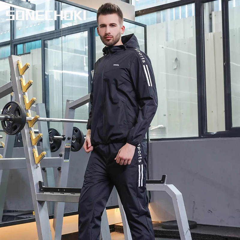 Sauna Suit Men Burning Sportswear Women Tracksuit Gym Clothing Set Fitness Bodybuilding Weight Loss Sweating Suit Plus Size