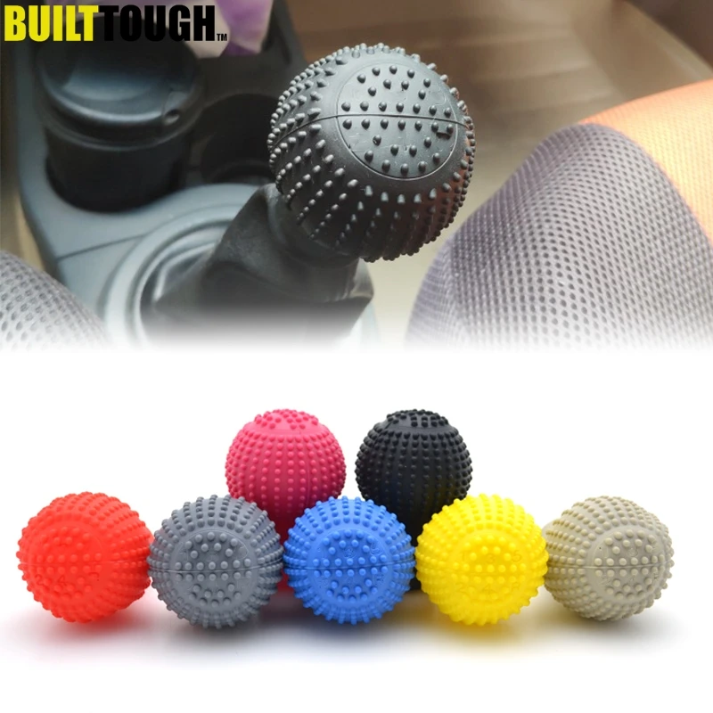 1Pc Car Auto Round Silicone Gear Shift Knob Cover Manual Automatic Non slip Lever Shifter Knobs Case Protector Bump Stick Jarket