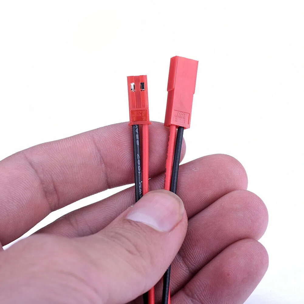 40Pcs For JST SM 2Pin Connector with Male and Female Ends 100mm 22AWG Wire for LED Lighting and Household Appliances