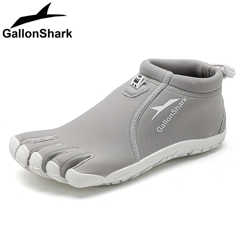 Neoprene Five Finger Barefoot Shoes, Slip-On Water-Resistant Footwear for Snorkeling, Yoga & Hiking