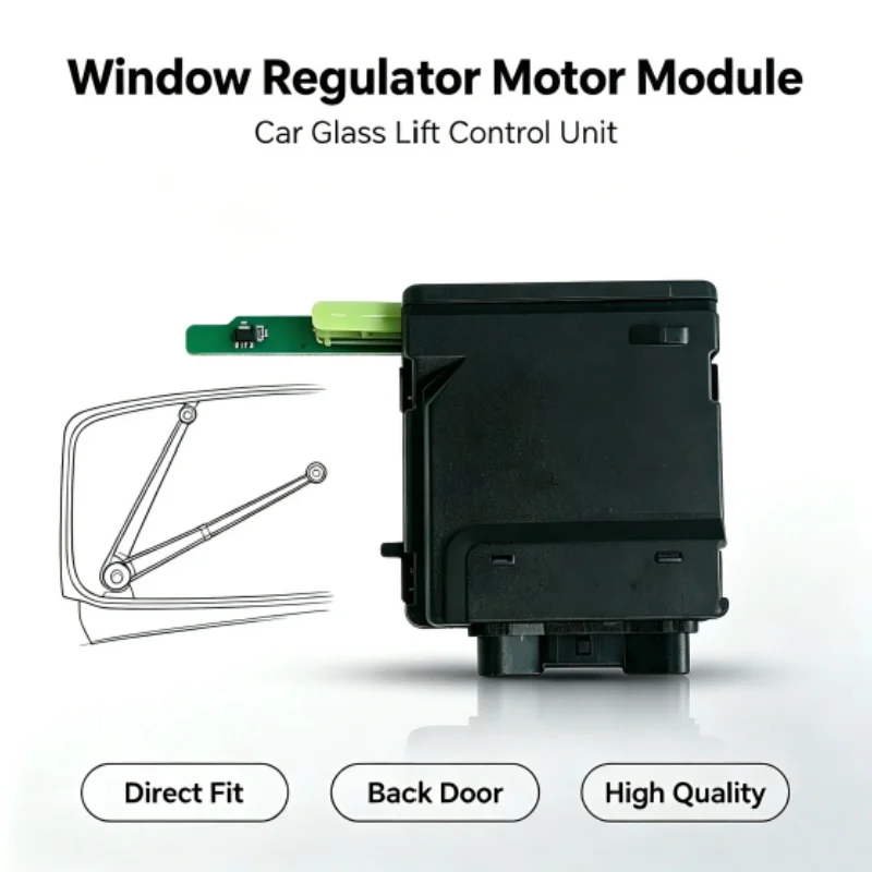 Raamheffermotor-regelmodule voor VW Passat B5 B6 B7 achterdeur Referentienummer 1K0959704AB 1K0959703AB 1K0959794/L 3C0959795