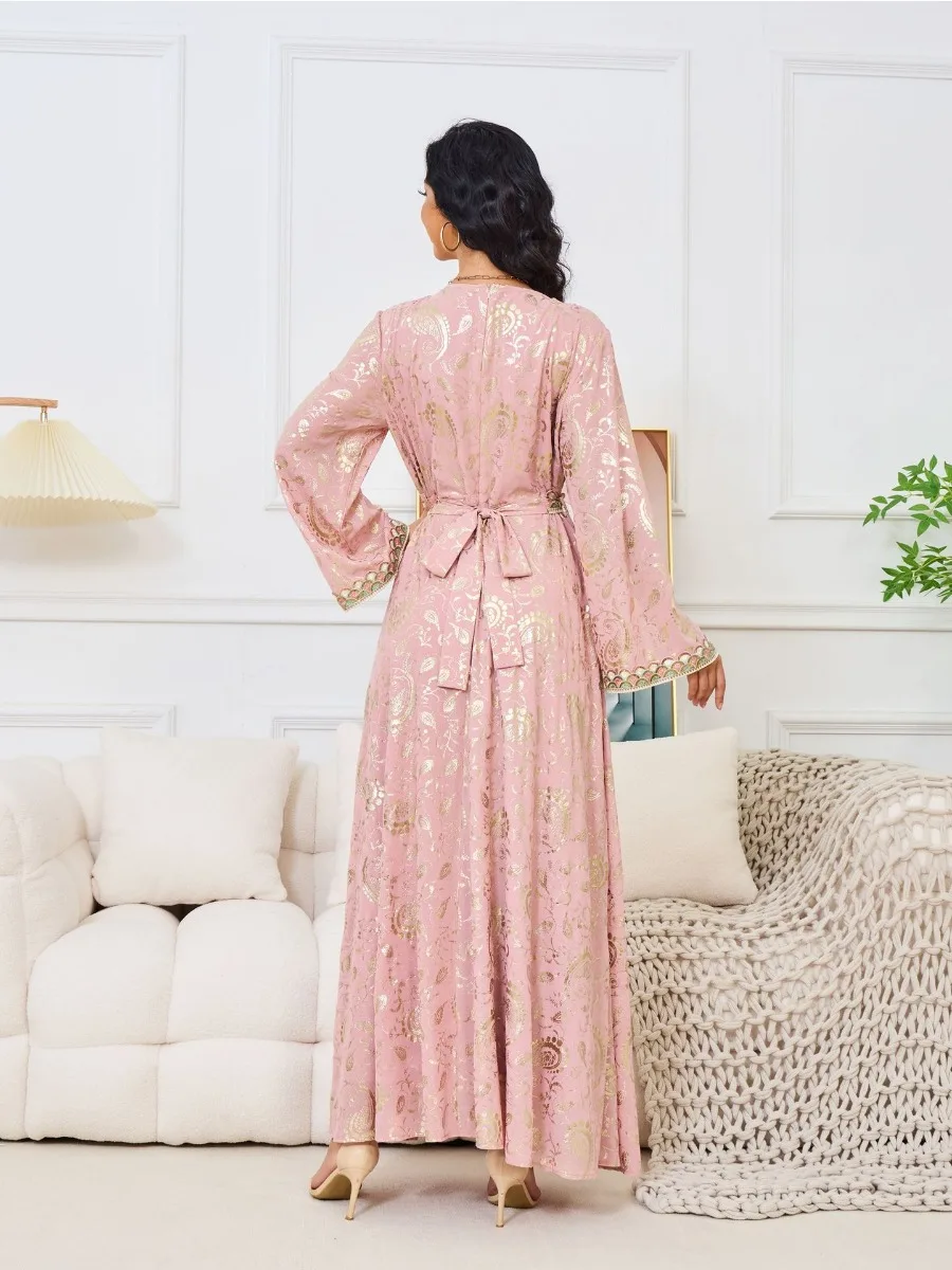 Eid Arab muzułmańska sukienka damska Abaya haft Jalabiya długa sukienka maroko Kaftan Vestidos Dubai Ramadan suknia szata