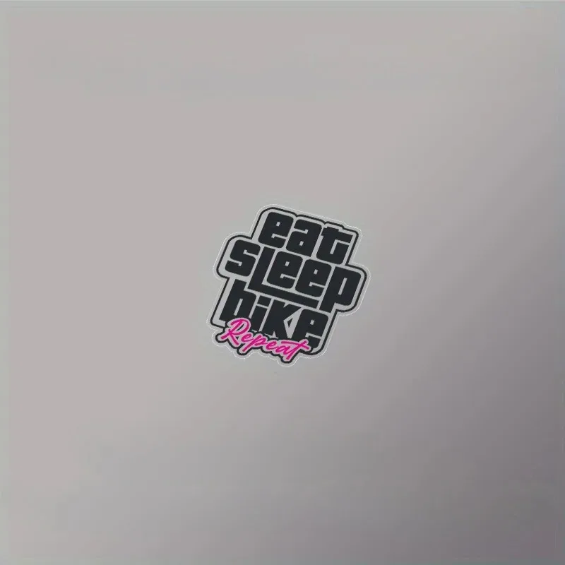 ملصقات دراجة مقاومة للماء "Eat Sleep Ride Repeat" - غطاء متين من مادة PVC ودراجة الطريق والدراجات الجبلية، مقاوم للخدش، للاستخدام الخارجي #6