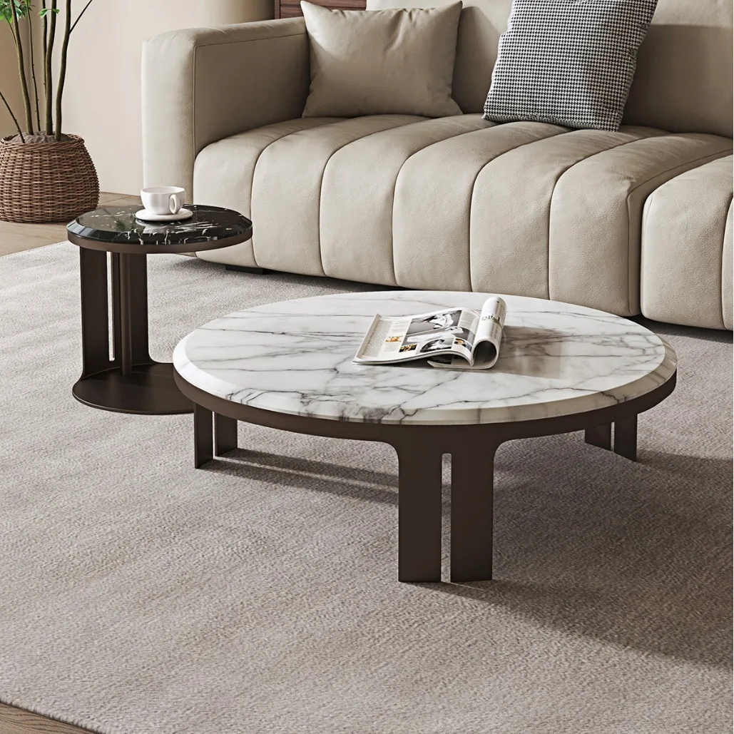 

Customizable Modern Simple Living Room Marble Small Coffee Table