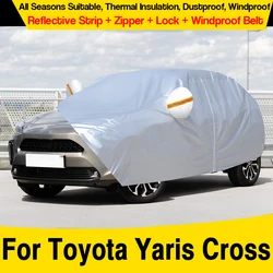 Car Cover Outdoor Auto Sun Rain Dust Proof Snow Scratch Prevent Cover For Toyota Yaris Cross 2020-2025