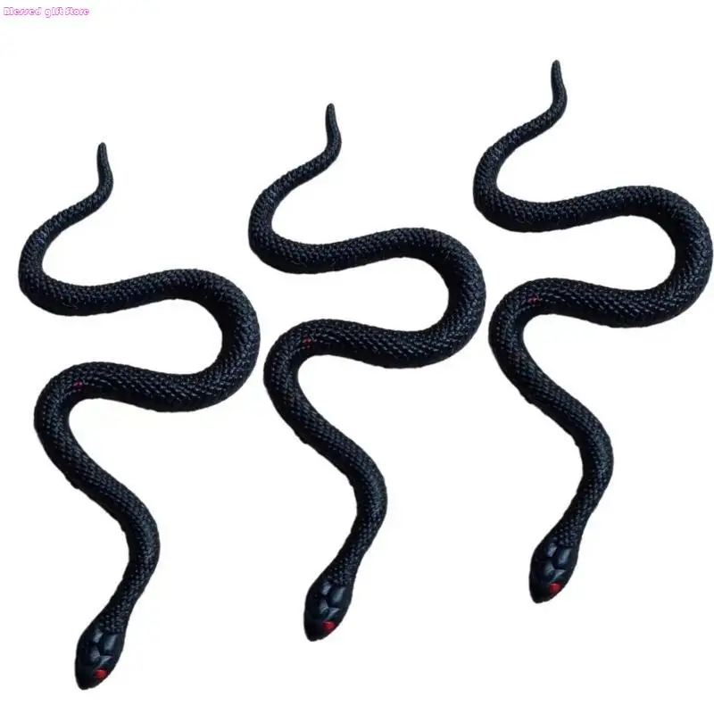 D0JC Soft Life Like Snake Replicas Practical Joke Props Snake Prank Toy Party Supply