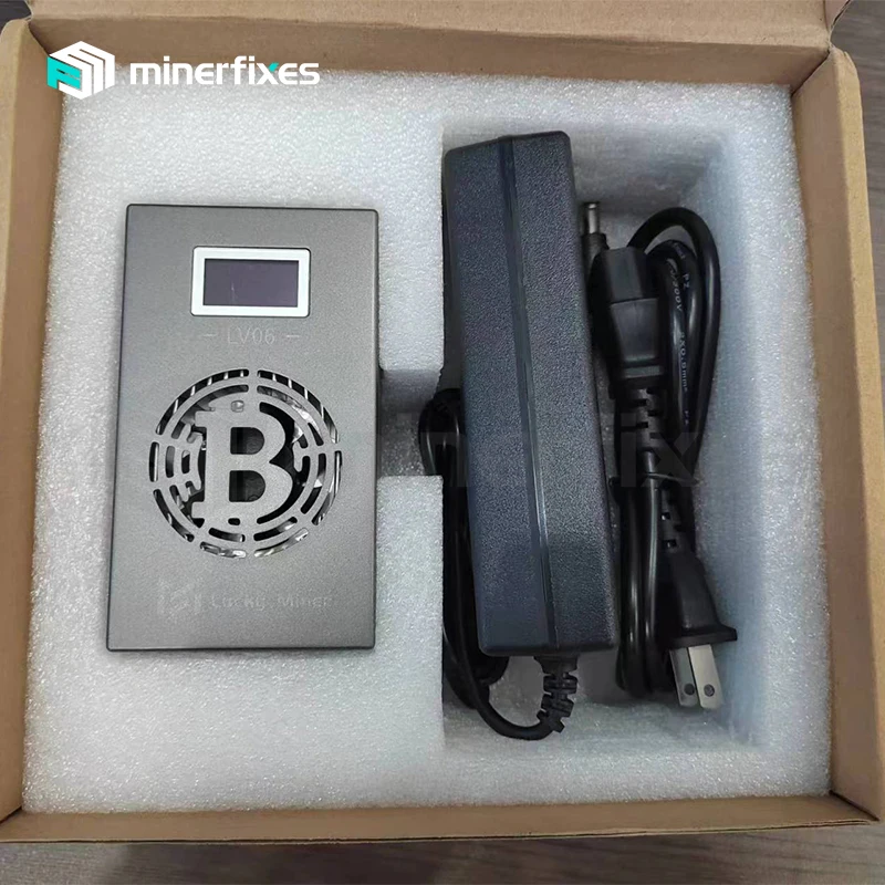 Imagem -05 - Mini Mineiro com Fonte de Alimentação Modelo Mais Recente Lv06 500g Chip Bm1366 Asic Btc Mineração Solo 2024