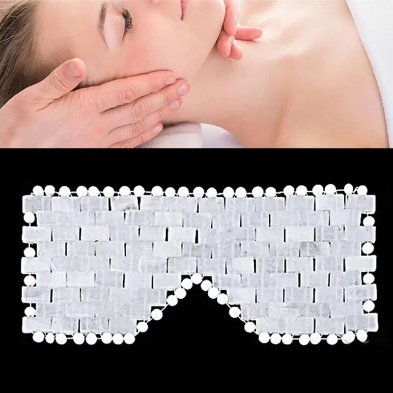 Natural White Jade Eye Mask Massager for Women Wrinkle Remove Dark Circles Anti-aging Facial Skin Care Tools Beauty Massage