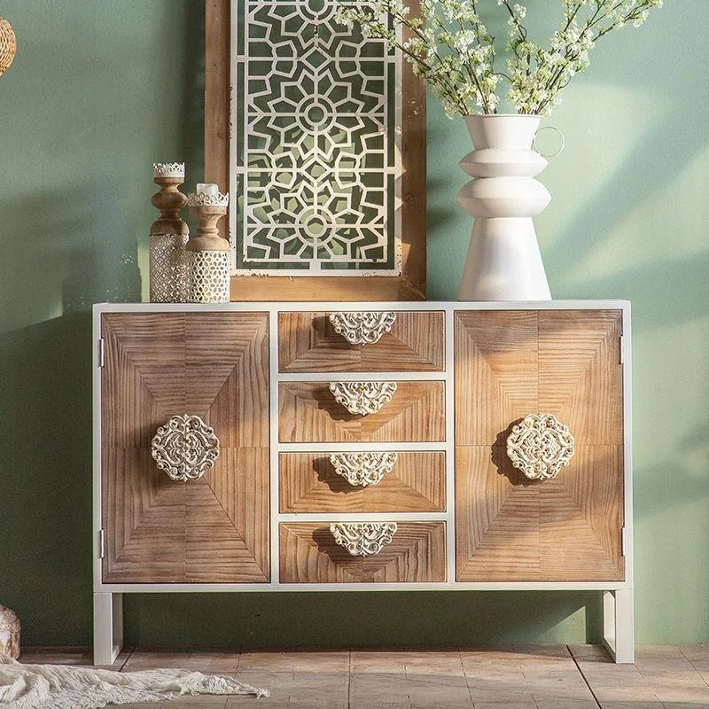 

Shoe cabinet Edge cabinet Homestay living room Solid wood decorative storage cabinet Locker Bedroom household entrance cabinet