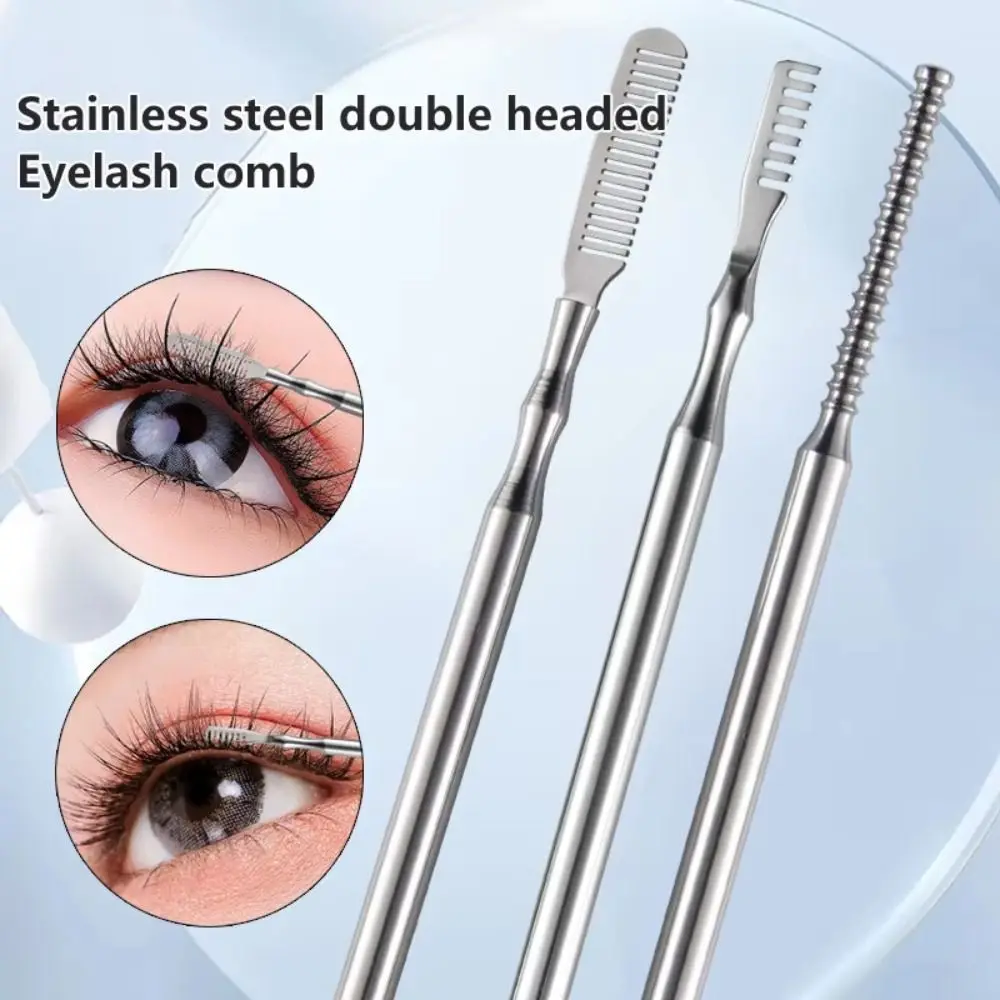 

Stainless Steel Eyelash Perm Lifting Tools Metal Rods L/S Eyelash Curling Stick Dual-head Design Makeup Tools