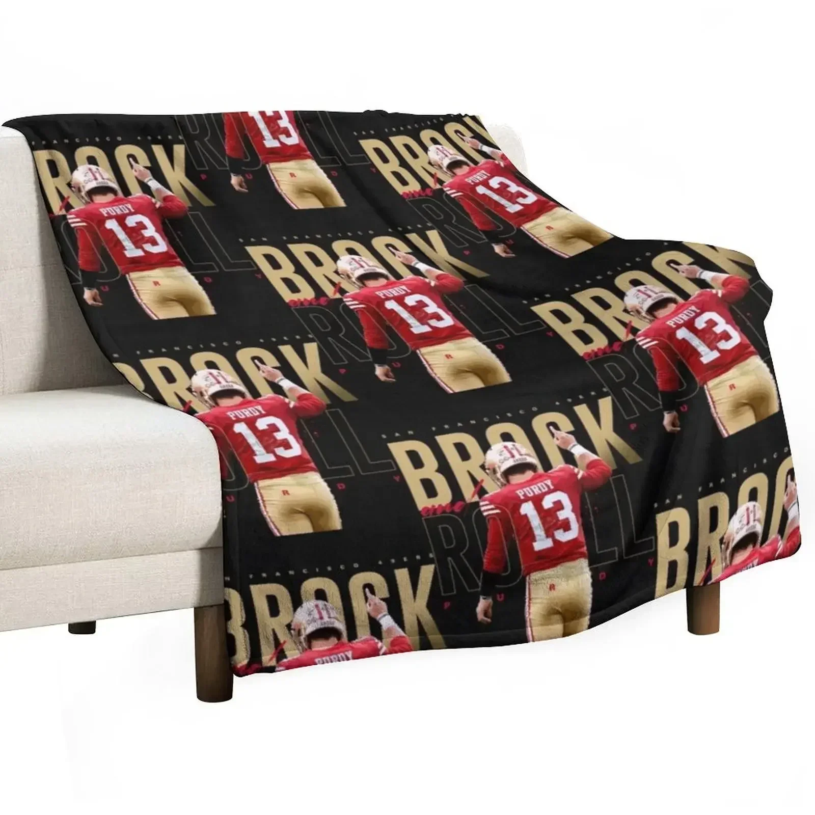 Brock Purdy 13 Throw Blanket Weighted wednesday Blankets