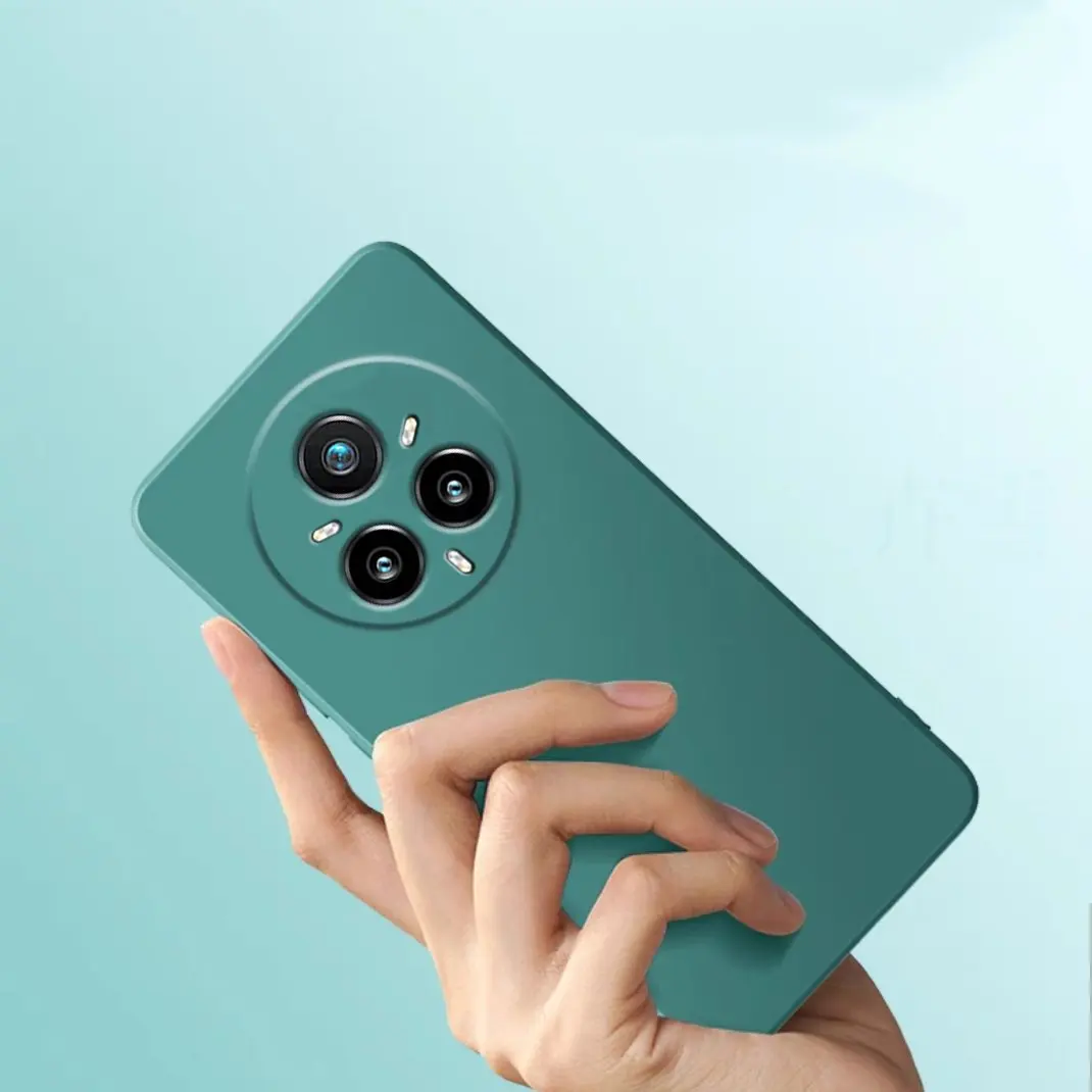Casing ponsel untuk Realme 14 Pro, pelindung ponsel silikon cair asli lembut untuk Realme 14 Pro + 5G Funda Coque Realme 14 Pro