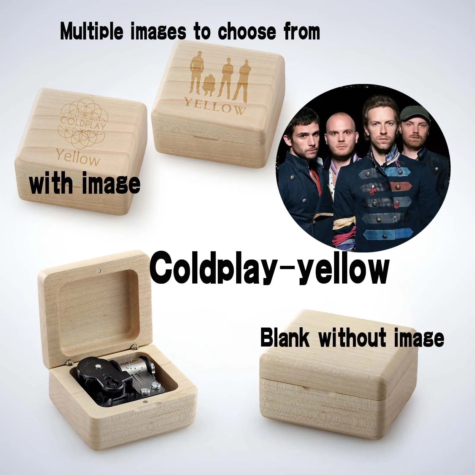 ♫ Coldplay-yellow ♫music box birthday gift for girls and children, Christmas and New Year gifts