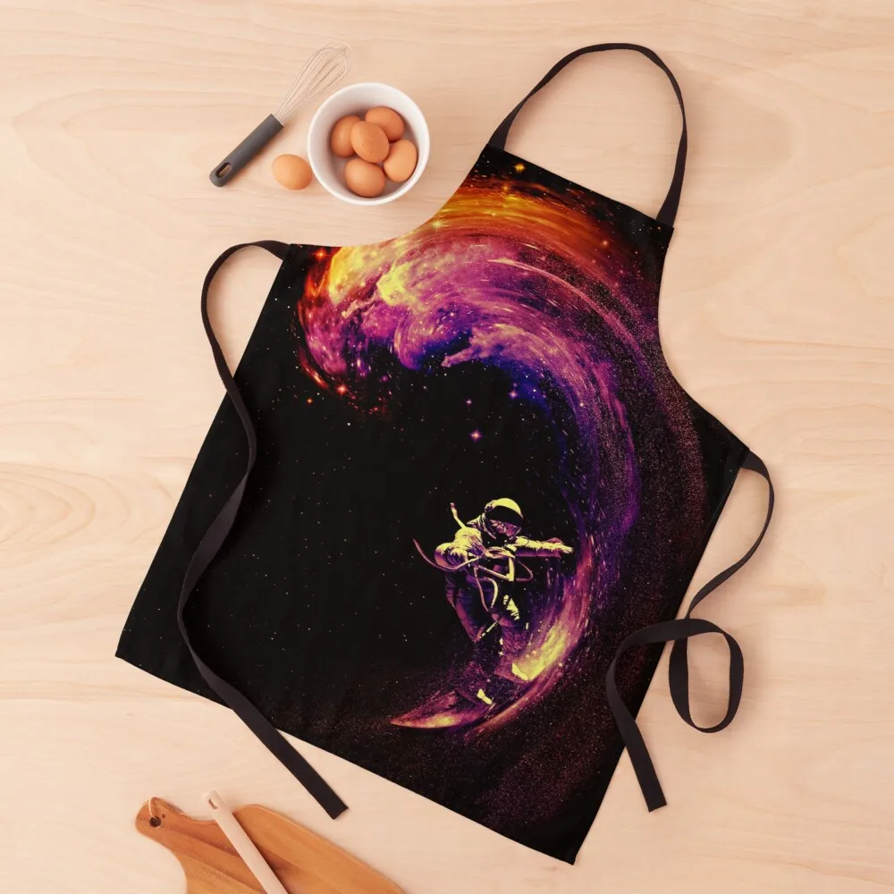 

Space Surfing Apron women's household apron kitchen supplies chef kitchen apron