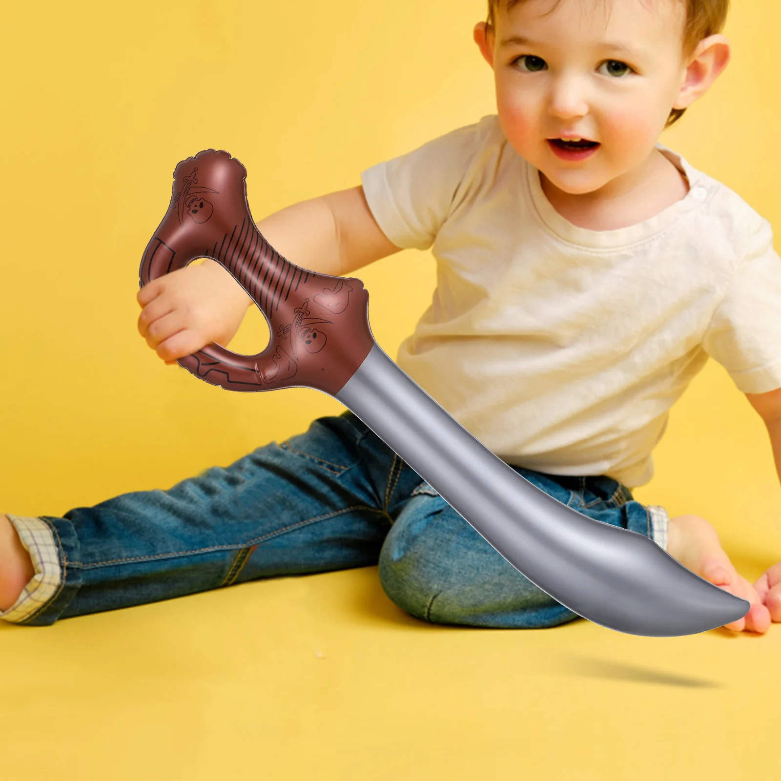 6 pezzi di spada da pirata gonfiabile facile da gonfiare per giochi di feste Giochi di finzione Avventure Idea regalo unica per tutte le età