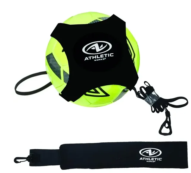 調節可能なソロサッカーキックトレーナー – ボールサイズ3/4/5に適合 – すべての年齢層とスキルレベルに対応するユニセックストレーニングベルト