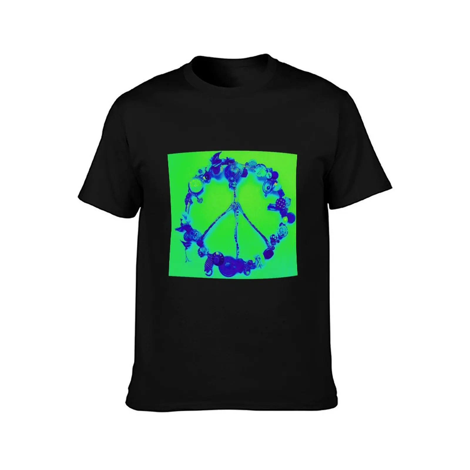 Peace all over the world T-Shirt Tough Fabric Work Tee T-Shirt