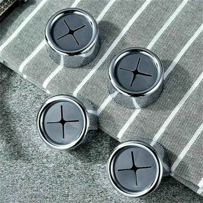 1/2/4PCS Towel Holder Towel Hook Push In Tea Towel Holder Grip Hook Chrome Self Adhesive Kitchen Cloth Clip