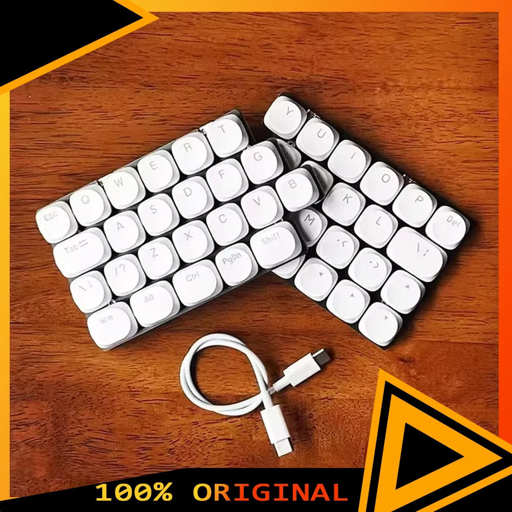 

Y45a Split Keyboard Wired Low Profile Switch 45Keys RGB Customize Ergonomic Support QMK VIAL Split Keyboard PC Gamer Accessories