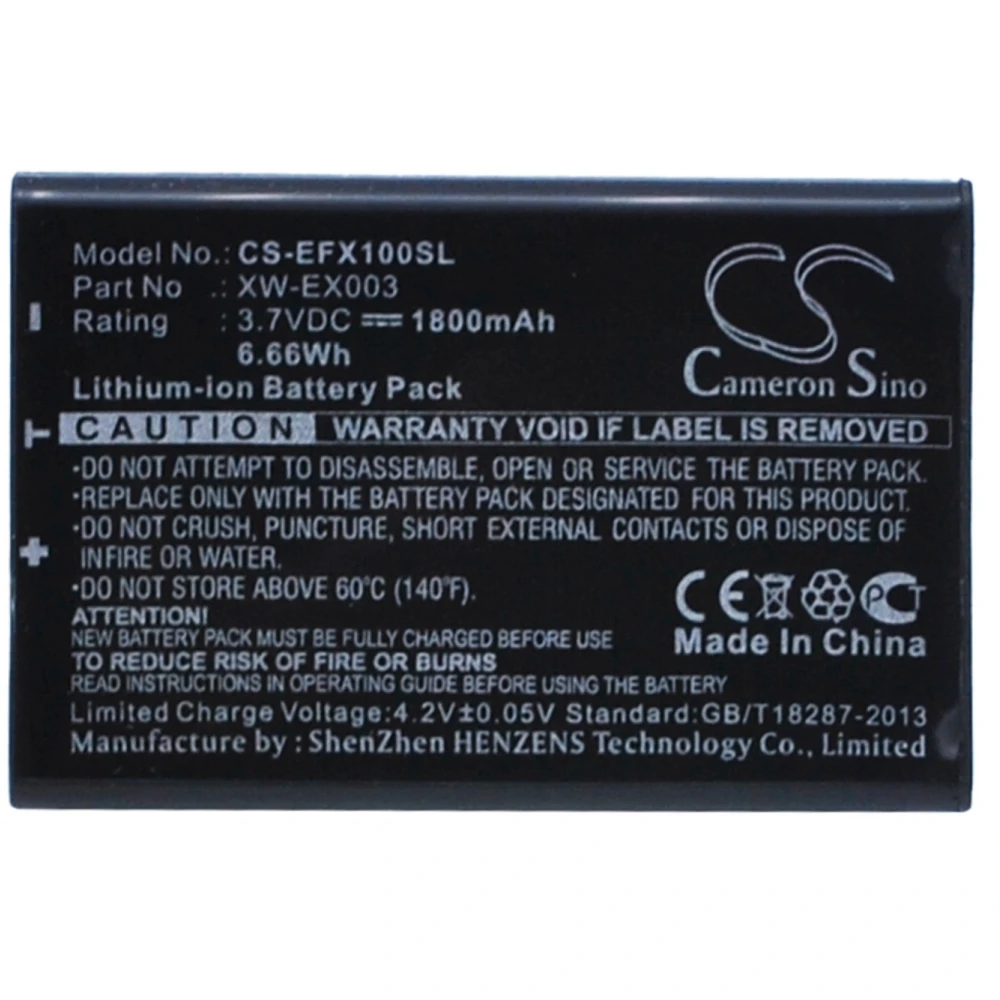 

Replacement Li-ion Battery for EXFO Survey Equipment | 3.7V 1800mAh | Compatible with AXS-100, AXS-110, ELS-500