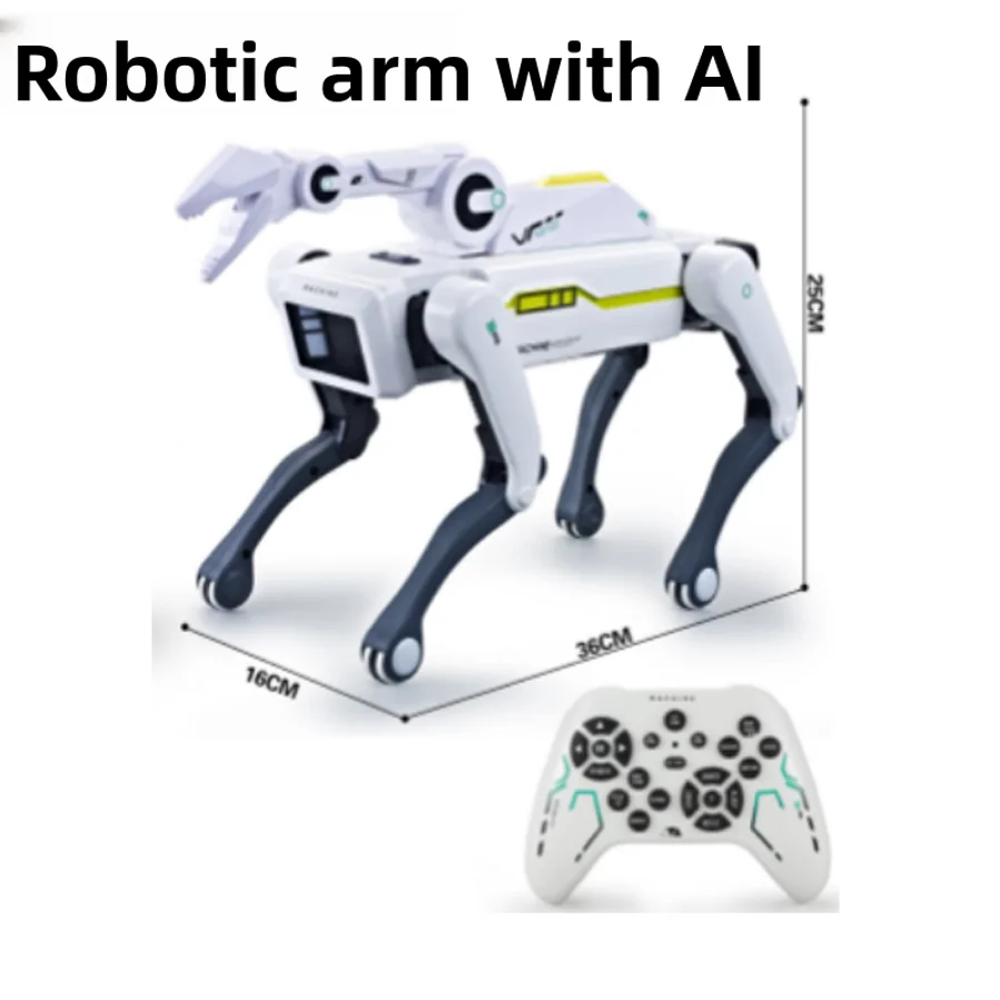 Four Legged Remote Control Programming Simulation Ai Machine Dog Voice Dialogue Children's Intelligent Mechanical Dog