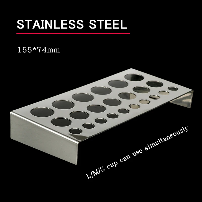 1PC Stainless Steel Tattoo Ink Cup Holder Pigment Container 6/18 Holes Holder Permanent Makeup Accessories Tattoo Supplies