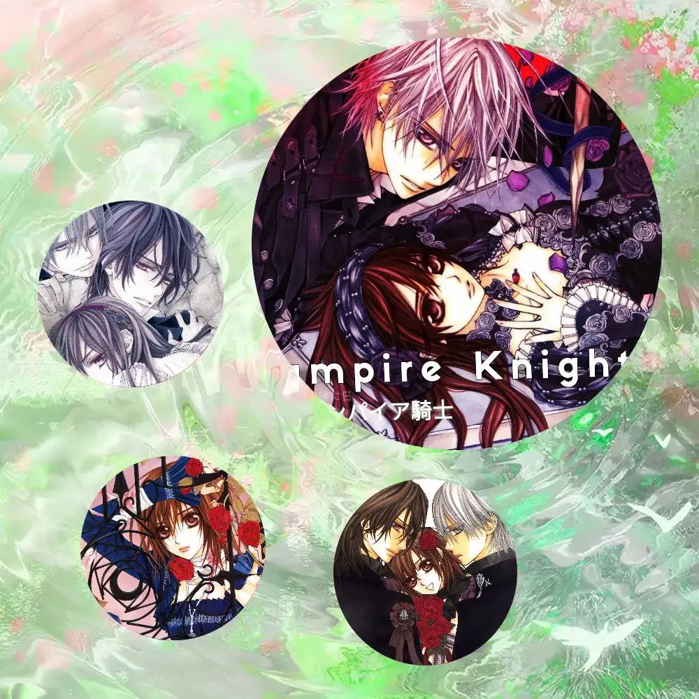 Anime V-Vampire K-Knight Pins Brooch Cartoon Badge For Friend Backpack Clothes Collect Accessories Jewelry Gift