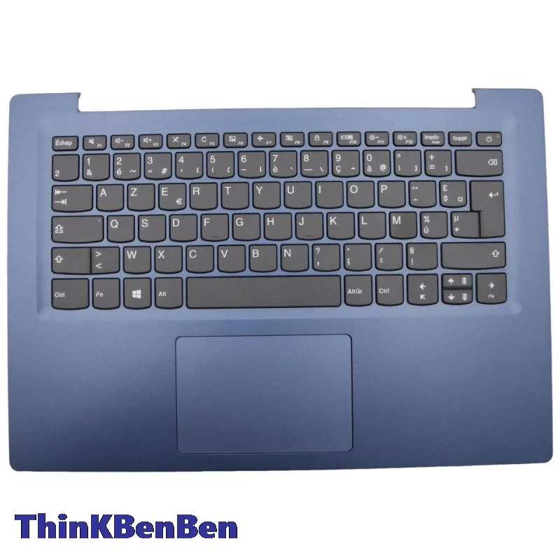 FR French Blue Keyboard Upper Case Palmrest Shell Cover For Lenovo Ideapad S130 14 130s 14 14IGM 120s 14 14IAP  5CB0R61419