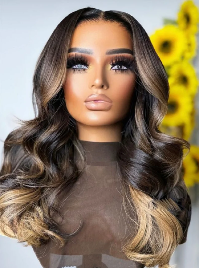 Soft Glueless Long Highlight Blonde Body Wave 5x5 Silk Base Jewish Human Hair With BabyHair HD Lace European Hair Preplucked