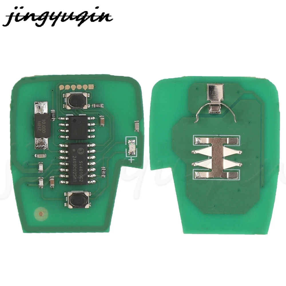 JYQ-llave remota de coche con tapa, Chip 433Mhz 4D60 para Ssangyong Actyon Kyron Rexton Korando Stavic Tivoli Aoto, Control Fob