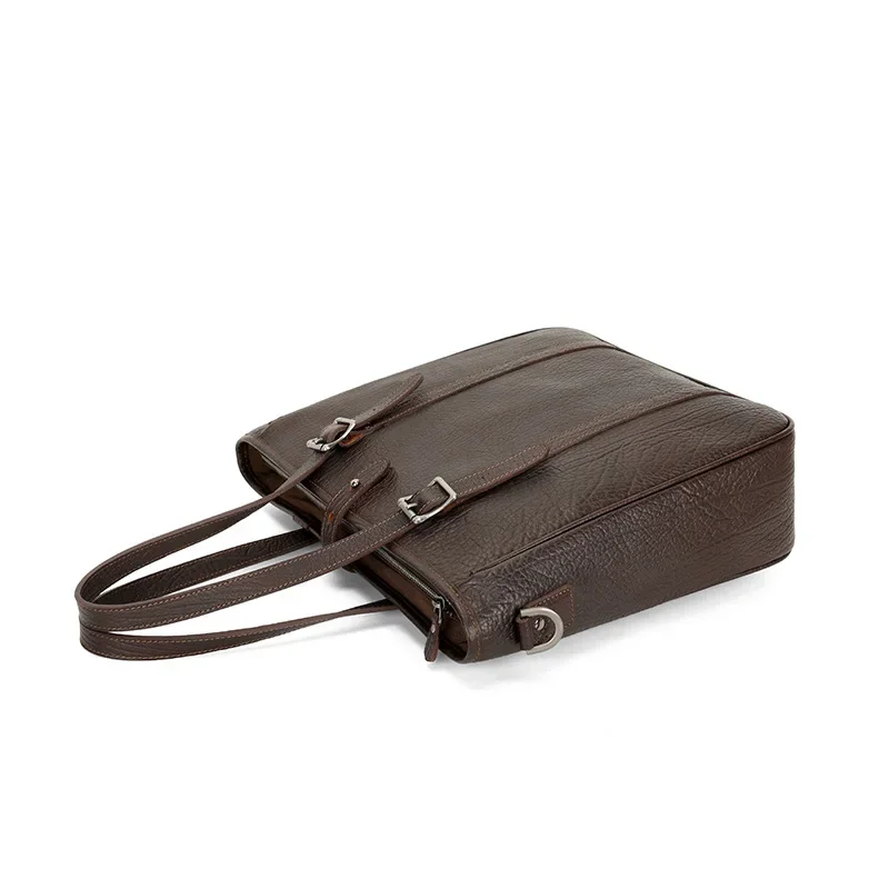 Sac à Main Vintage en Cuir group pour Homme, Fourre-Tout de Grande Capacité