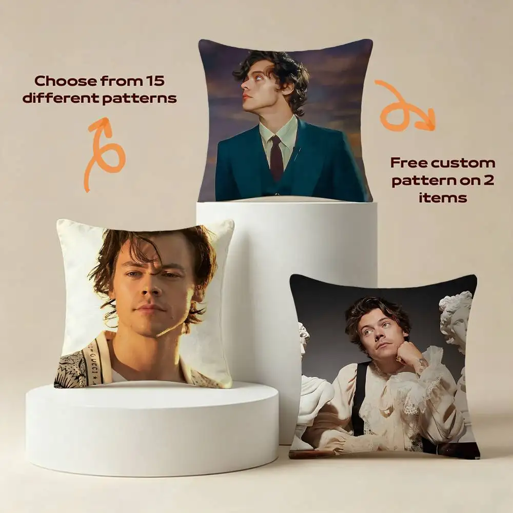 As It Was H-Harry Styles-s Square Sofa Pillow Cover Solid Color Living Room Home Decor Cushion Case