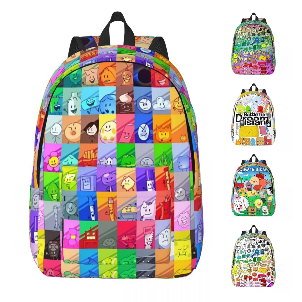 bfdi-mochila-casual-leve-para-homens-e-mulheres-sacos-de-lona-animacao-insanidade-personagens-escola-caminhada-viagem-batalha-laptop
