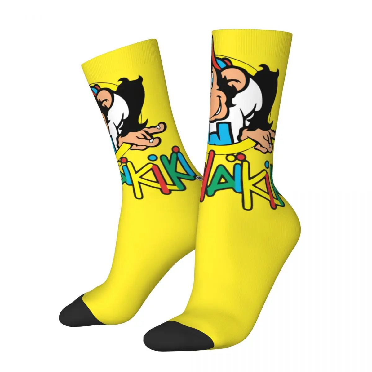 3D printing cosy Unisex Socks,Hip Hop Lc Waikiki Monkey Essential Interesting Four Seasons Socks image 2