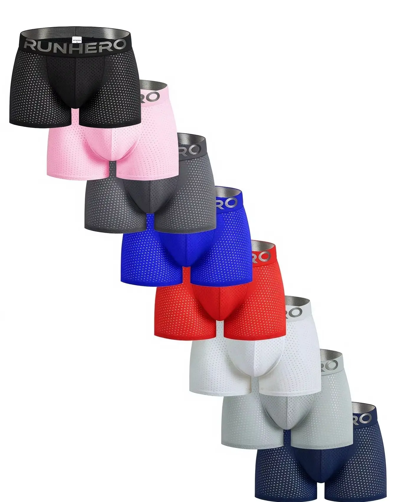 Sexy Men's Cotton Panties Boxer Male Underwear Solid Men's Shorts Breathable Underwear Striped Boxer shorts men boxer 2/3/4pcs