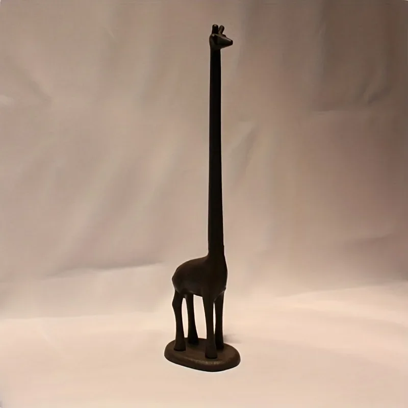 Fun toilet paper holder Giraffe toilet or kitchen paper holder Rustic animal toilet paper holder for floor or countertop