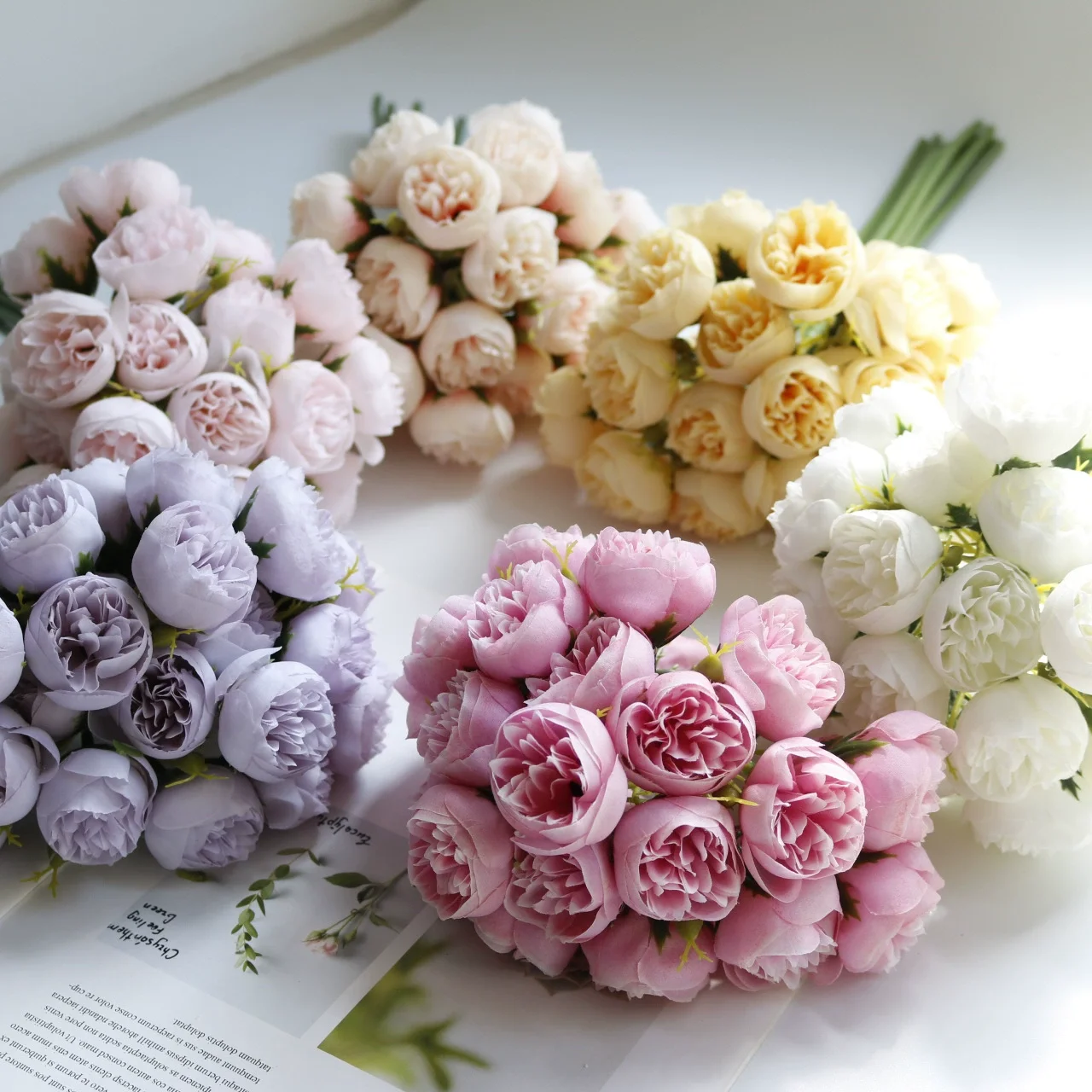 27 Heads Rose Pink …
