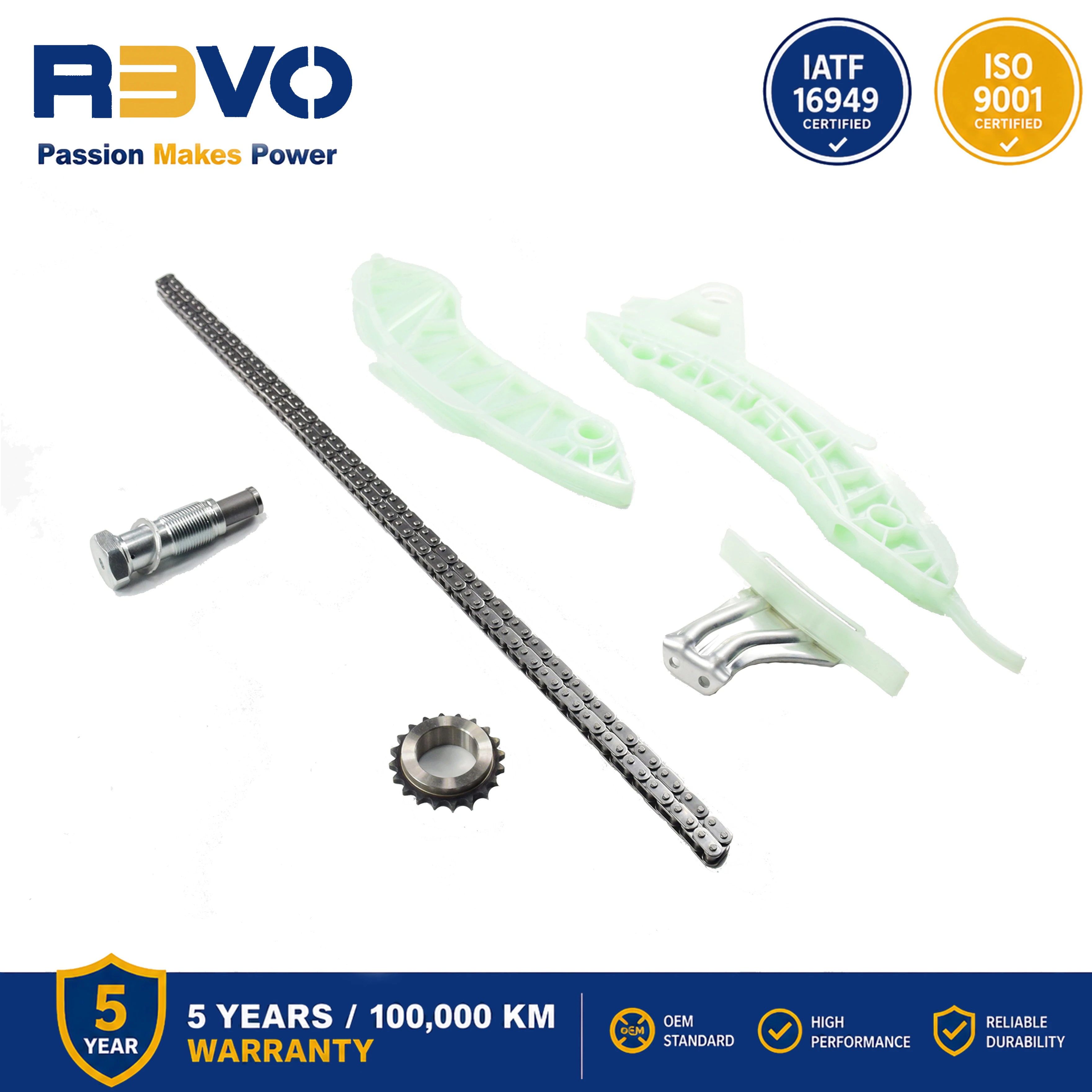 REVO N13 N12 N16 N18 Engine Timing Chain Kit 105358 For 207 308 CITROEN C4 C5 MINI OE 11317533876 11314609483