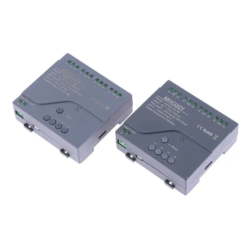 4CH Tuya Wifi Smart Switch AC 220V 85-250V Relay Home Intelligent Automation Remote Control Work With Alexa Google Home