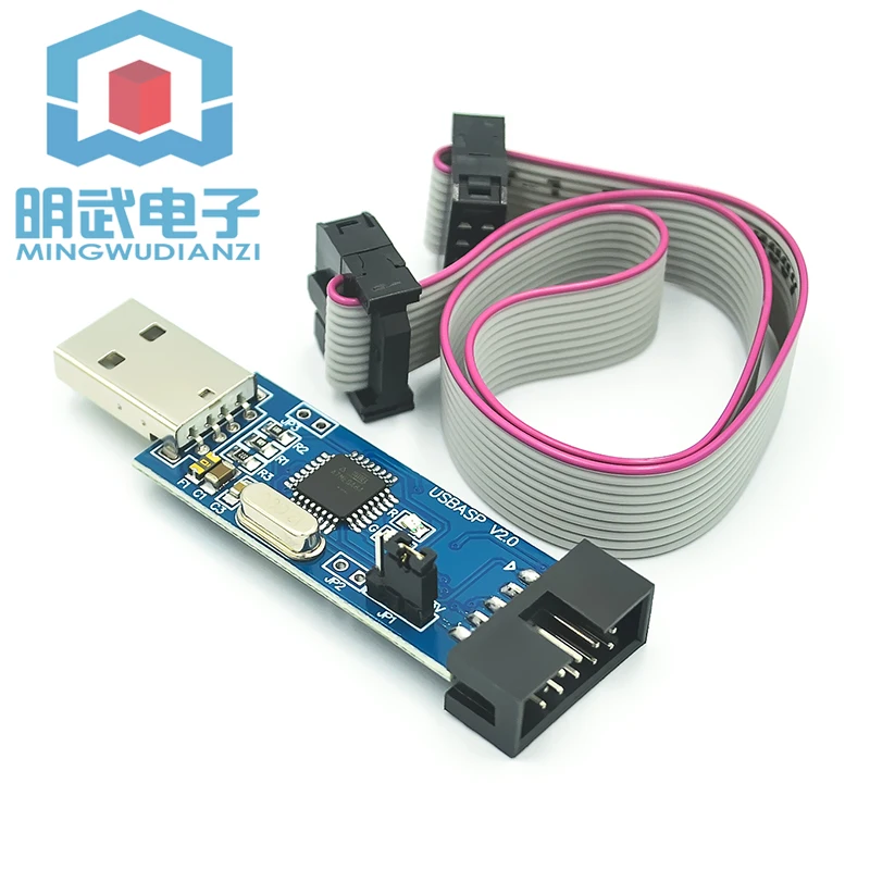 51 AVR Programmer ISP USBASP Downloader USBISP Download Cable