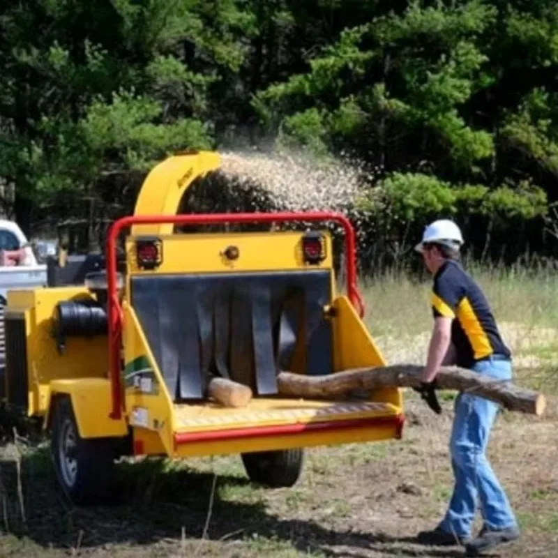 120HP Diesel Wood Crusher Shredder 8-12T/H for Wood Log Panel Wood Branch Template Pallet