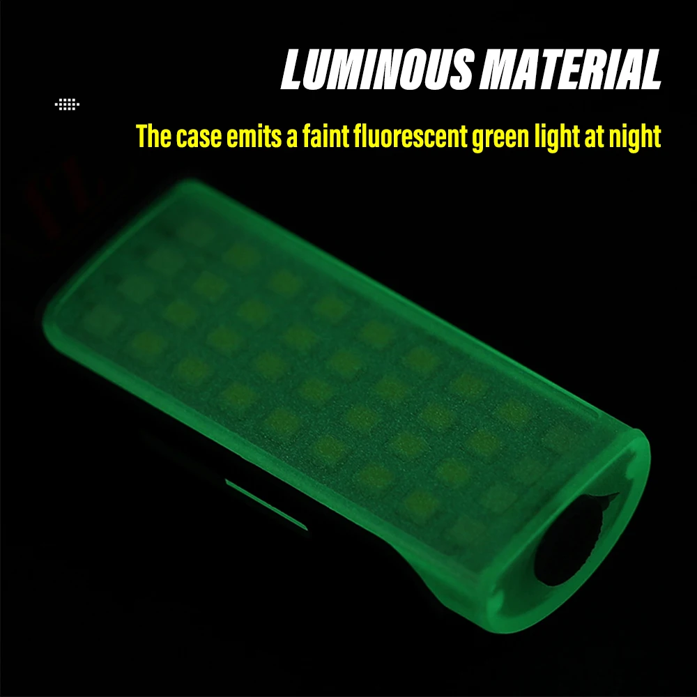 Rechargeable MINI LED Flashlight Worklight Keychain Light Camping Lamp Easy to Carry Multiple Lighting Modes Waterproof Material