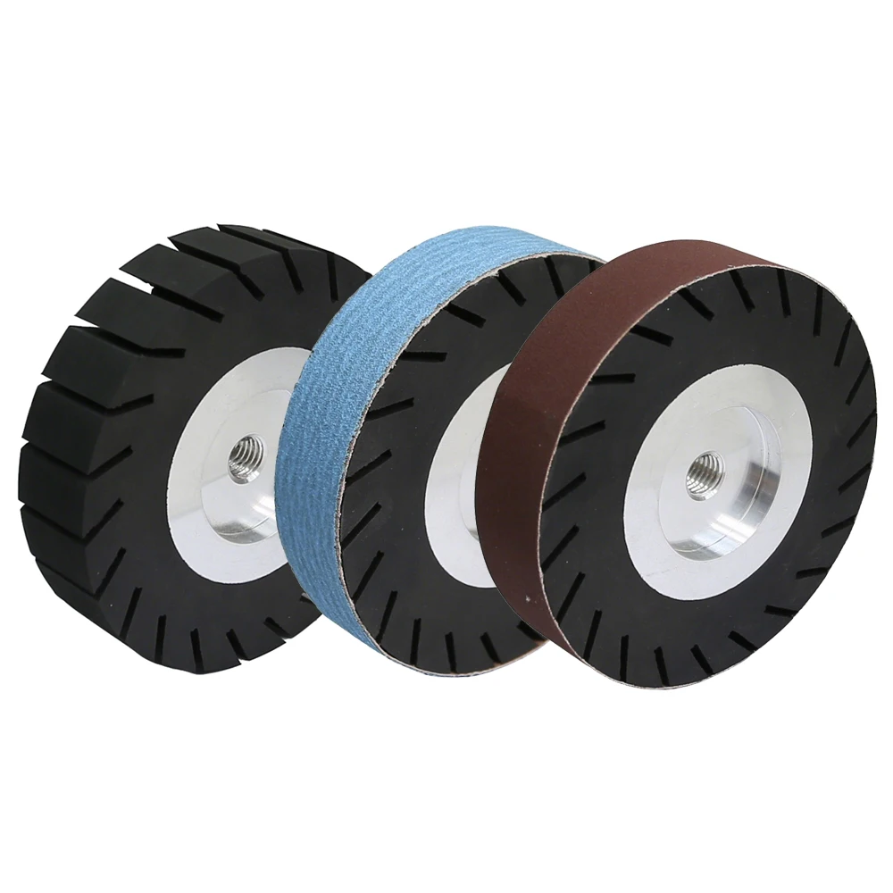 5“ 124x30mm Expansion Polishing Wheel Angle Grinder Expandable Drum with Zirconia A/O Sanding Sleeves for Metal Wood Grinding