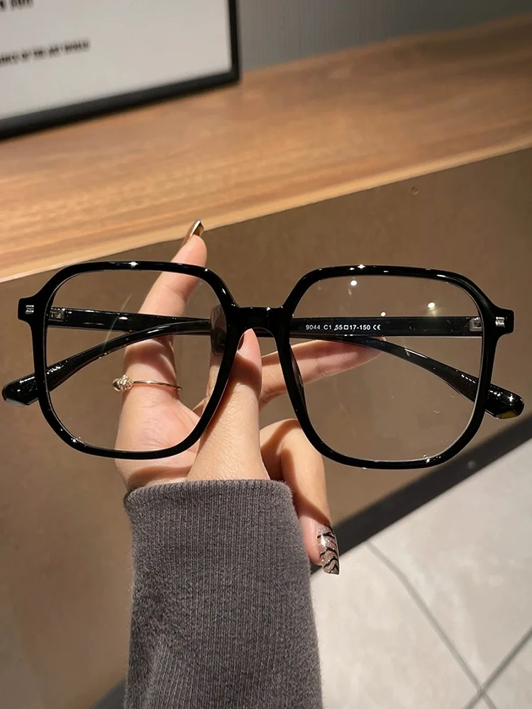 ultra-light-large-frame-leopard-print-glasses-unisex-flat-top-fashionable-eyewear-for-near-sighted-men-and-women
