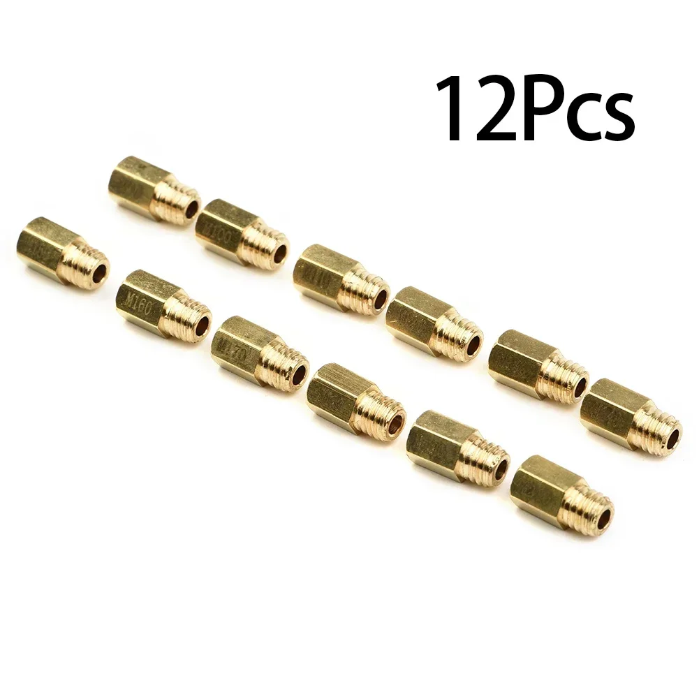 Gold color Carburetor nozzle Jets Motorcycle VM /Set 12pcs 90- 200 Carb Carburetor For Mikuni Main Jet Motorbike