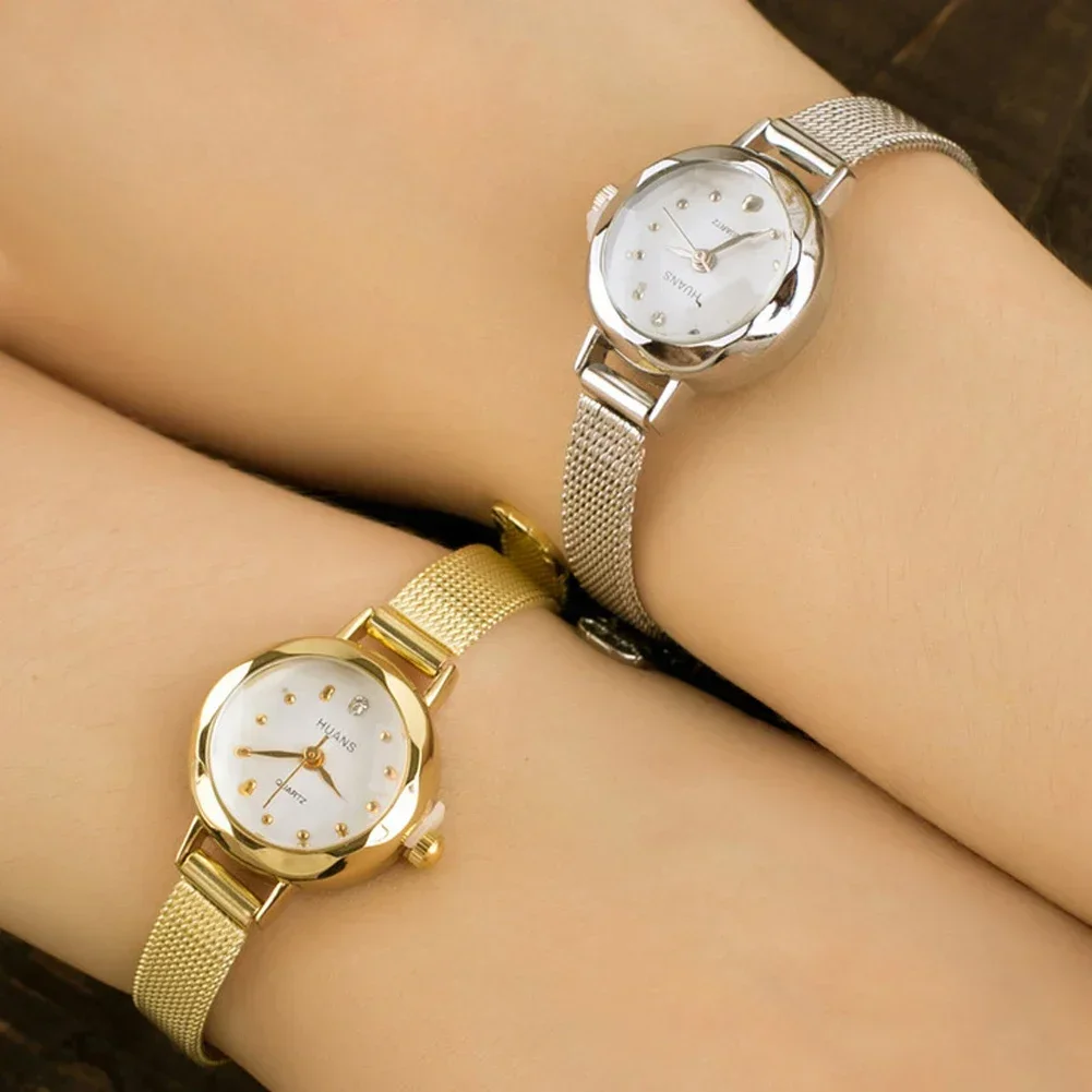 

Роскошные брендовые женские часы, сетчатые стальные тонкие наручные часы с ремешком для женщин и девочек, модный браслет, золотой, серебряный, кварцевый, Relogios Femininos