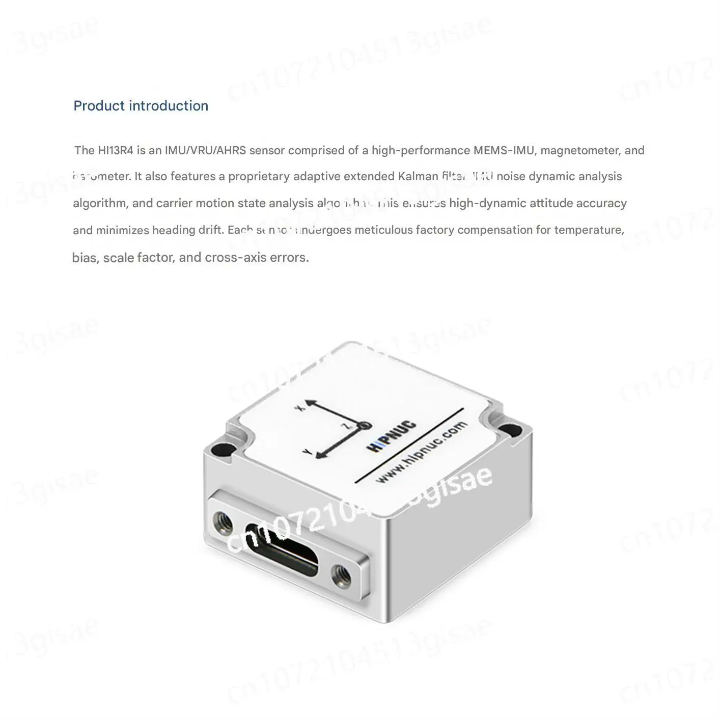 مستشعر HiPNUC HI13R4 العالمي IMU، VRU، AHRS #1