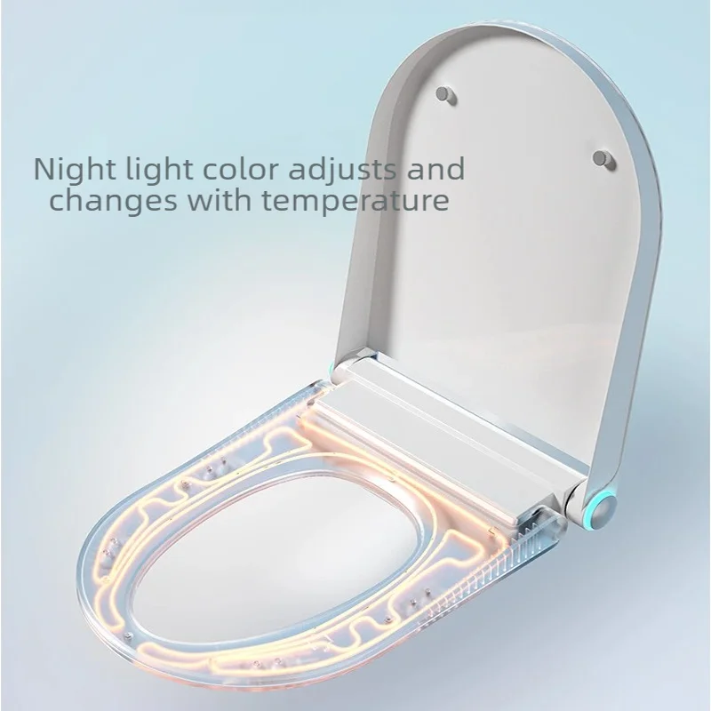 WETIPS Slim Heated Toilet Seats Warmer Electric Heater Seat Auto Heating WC Cover Tapa Inodoro Night Lighting Warm Toilet Lid