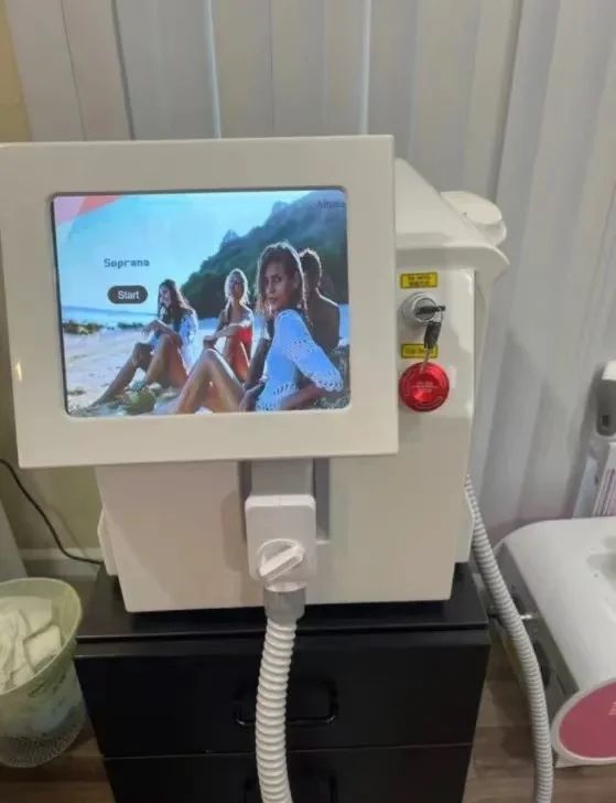 

4000W 808nm Alexandrite Professional Soprano Diode Ice Titanium Laser Body Hair Removal Machine 3 Wave Device Permanent Woman