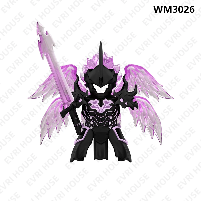 Animes Solo nivellement Mini bloc de construction poupées figurines d'action briques bande dessinée assemblage jouets pour enfants WM6220